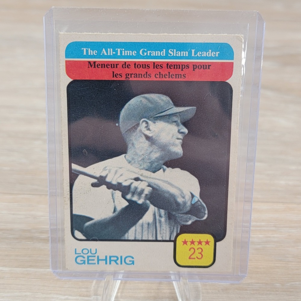 Lou Gehrig All Time Grand Slam Leader Baseball Card 23 Grand Slams
